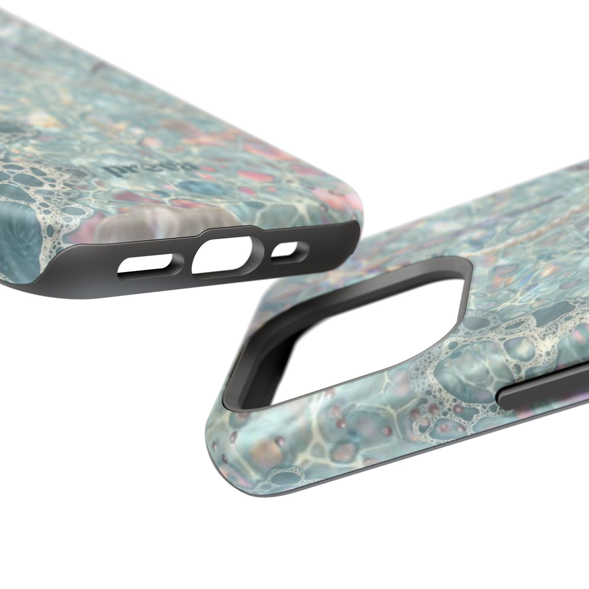 Marbled Seafoam Impact-Resistant Phone Case