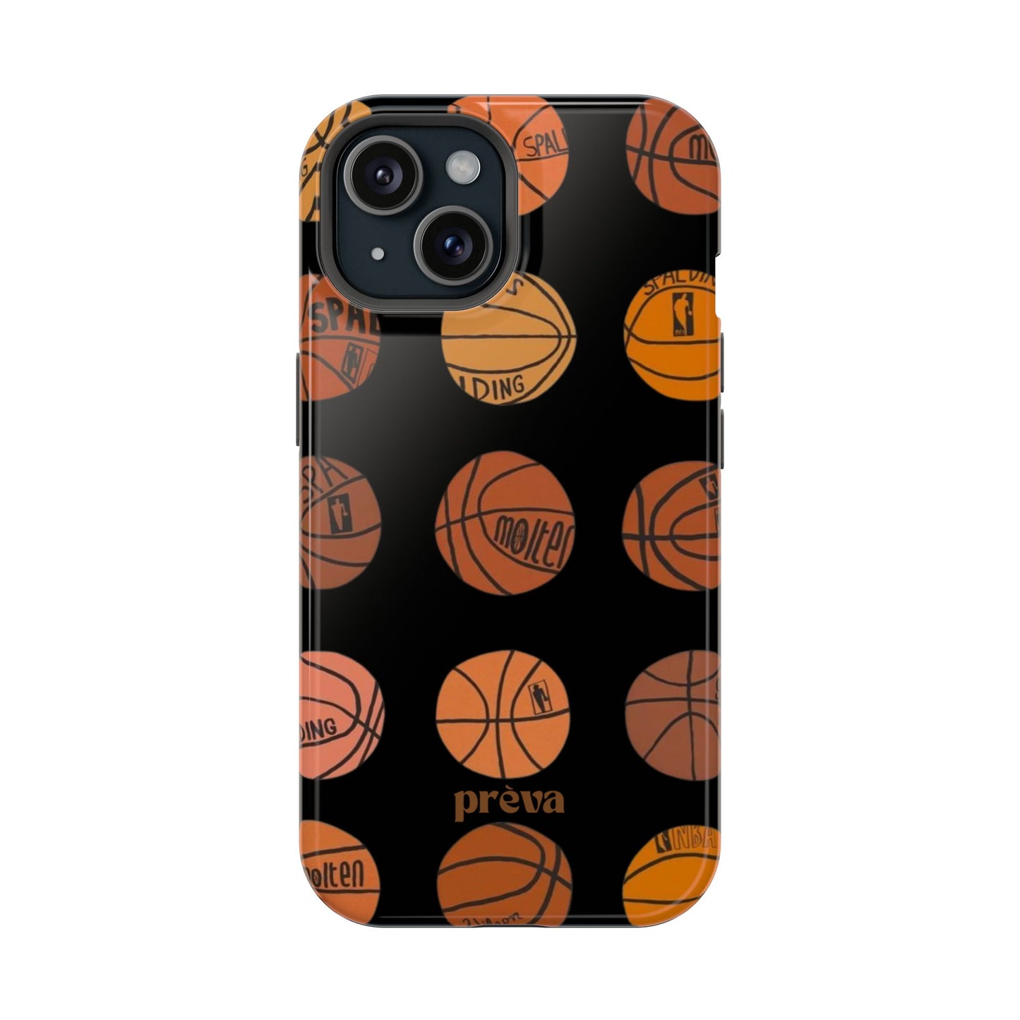 Black Basketball Phone Case