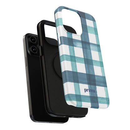 Teal Plaid Phone Case
