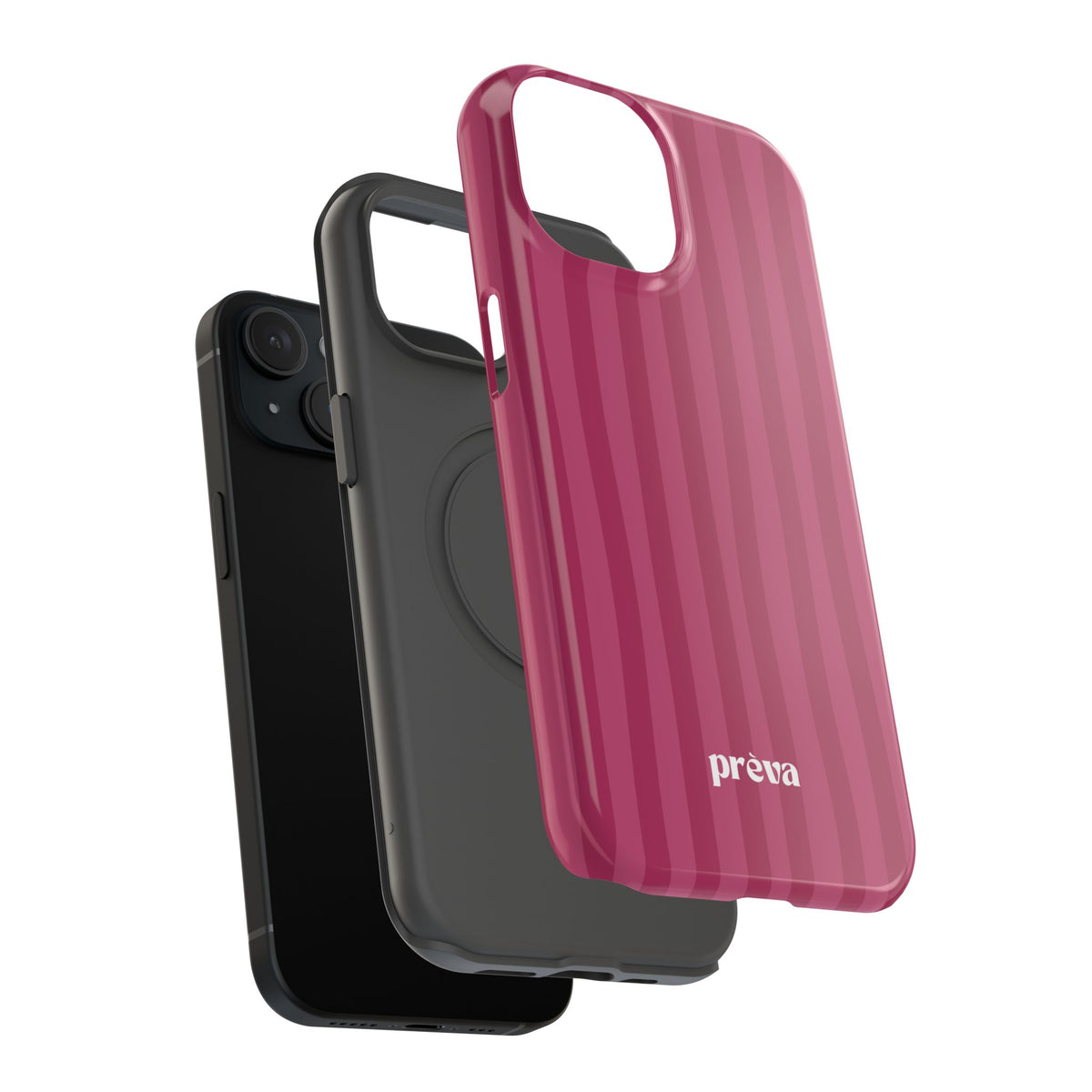 Magenta Stripes Phone Case