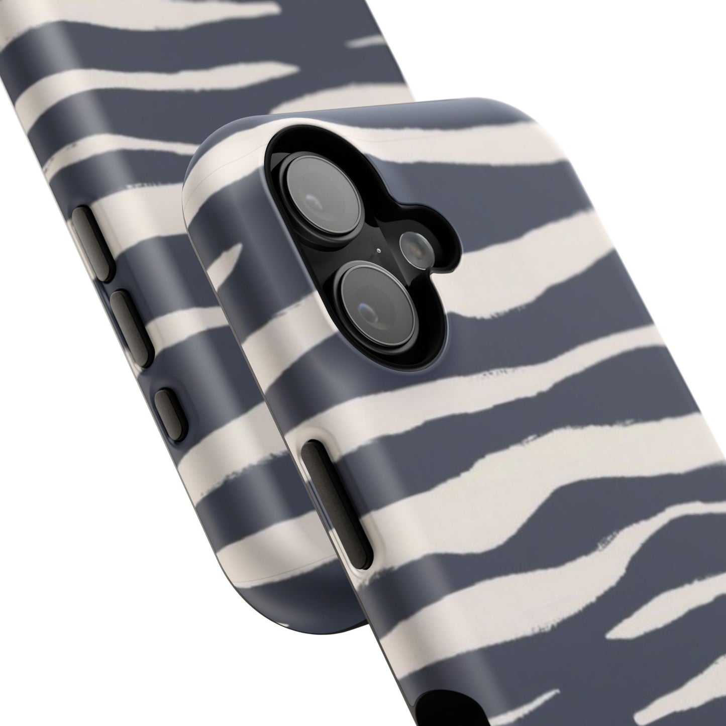 Navy & Cream Zebra Phone Case