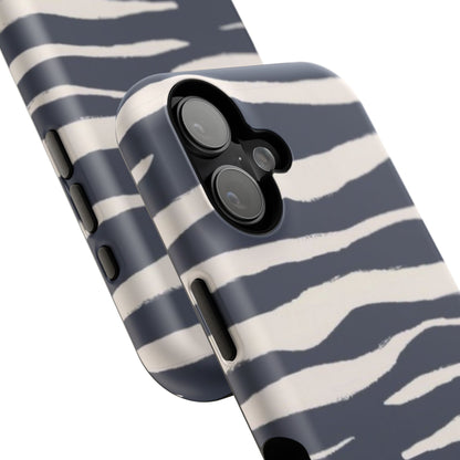 Navy & Cream Zebra Phone Case