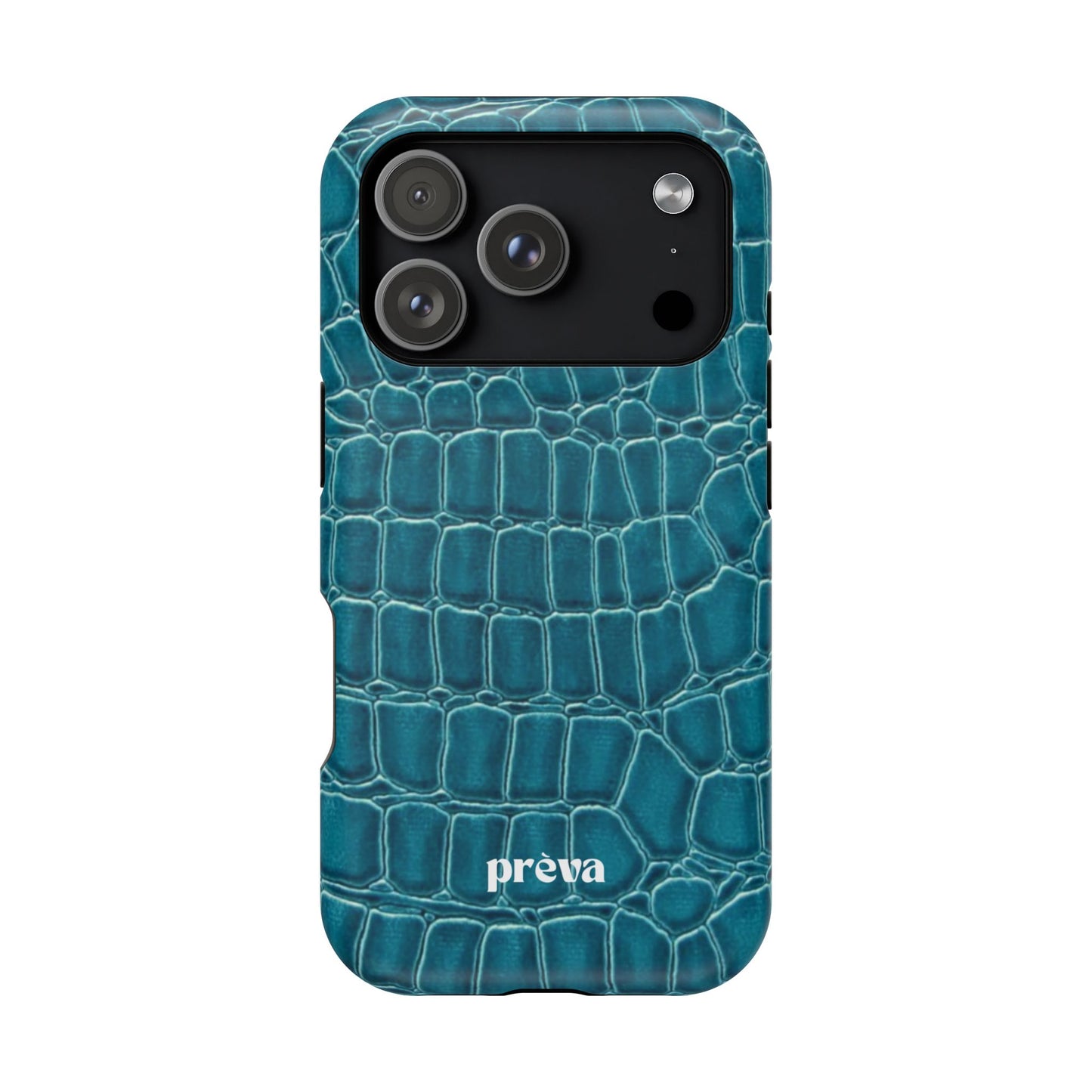 Teal Croc Phone Case