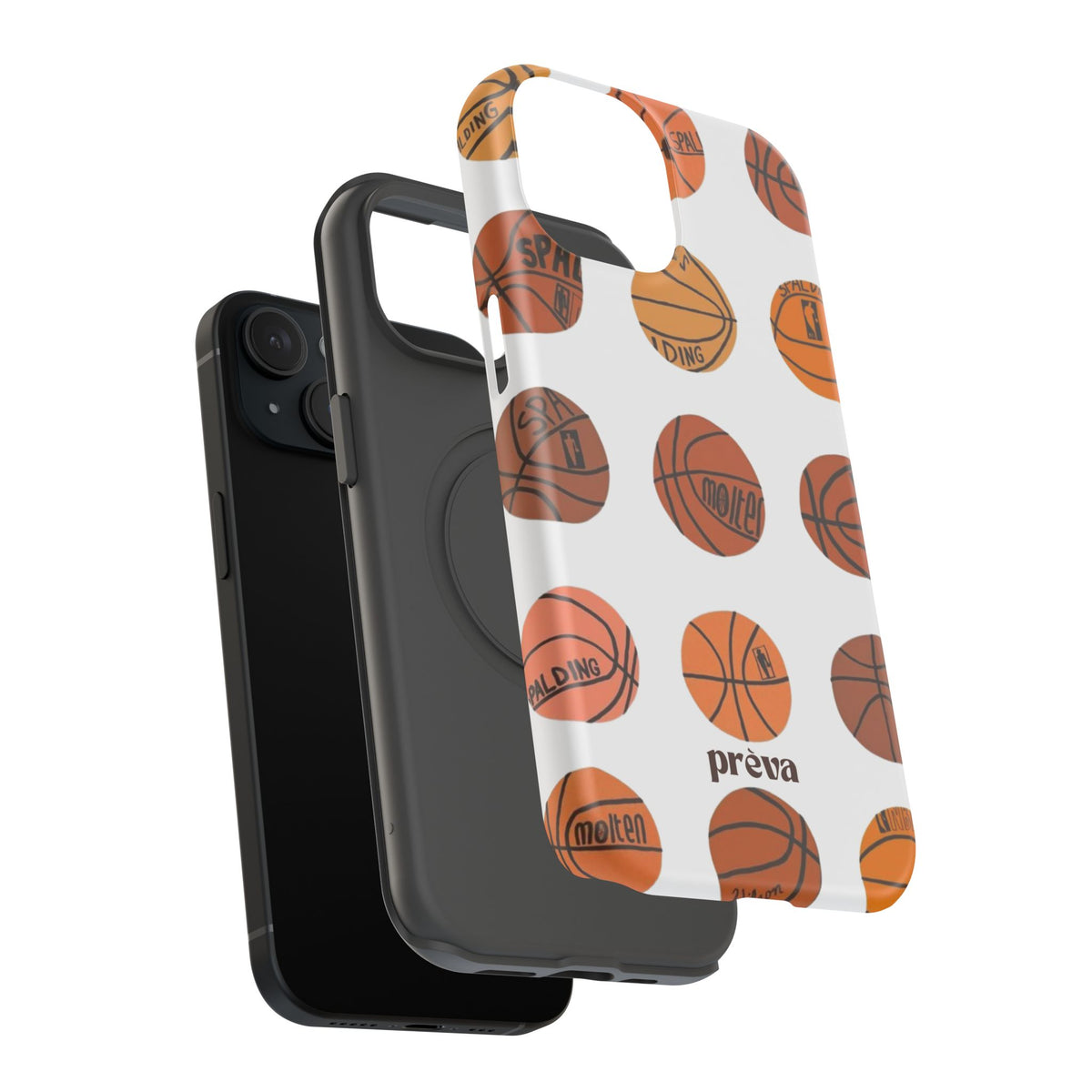 White Basketball Phone Case