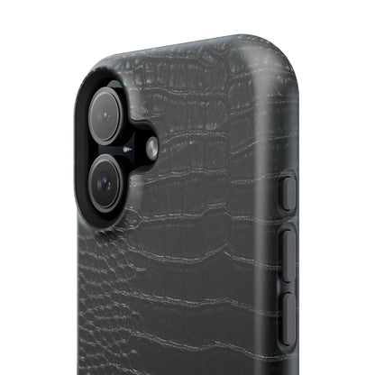 Black Croc Phone Case