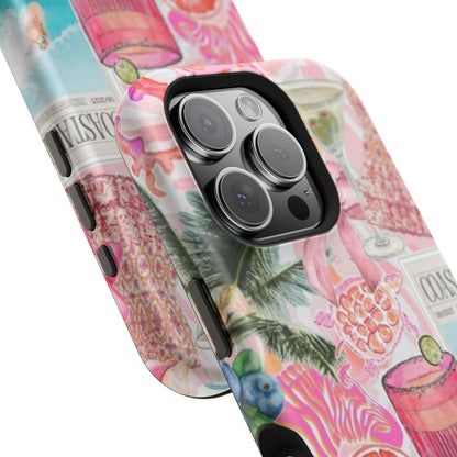 Pink Cocktail Collage Phone Case