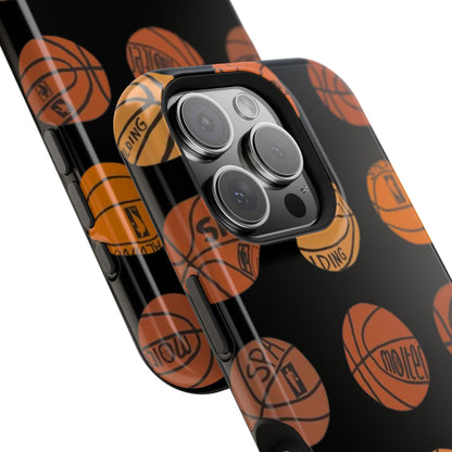 Black Basketball Phone Case