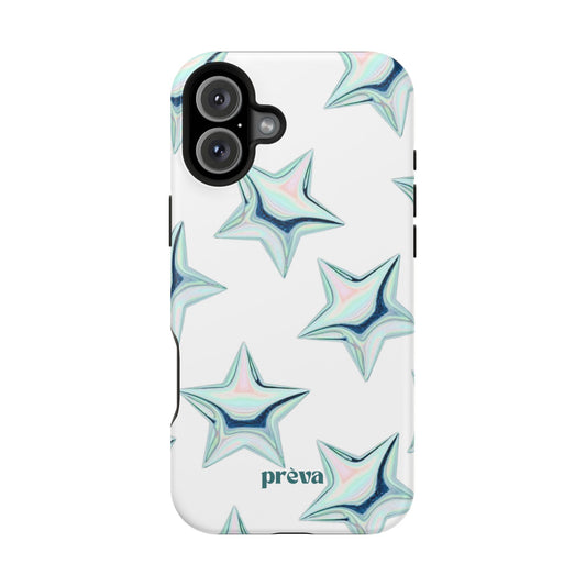 White Starburst Phone Case