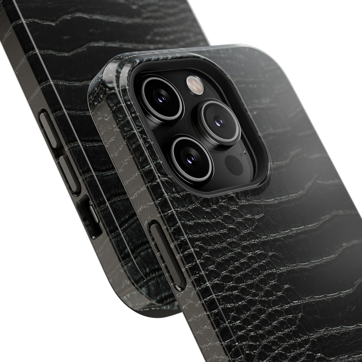 Black Croc Phone Case