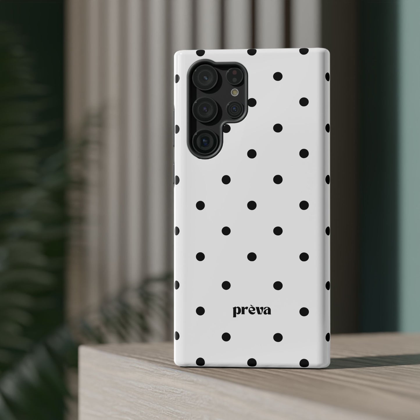 B&W polka dots Phone Case