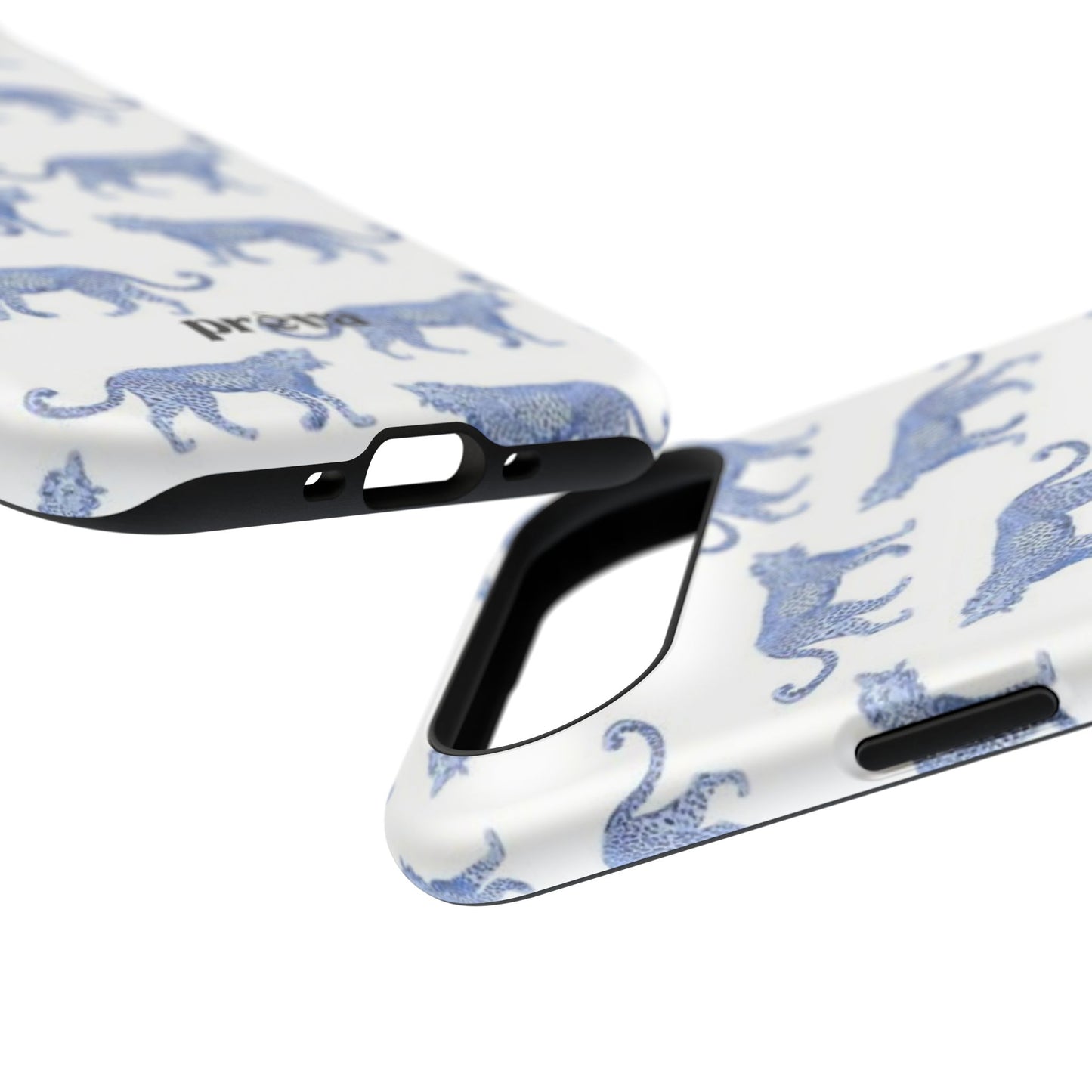 Blue Leopard Pattern Phone Case