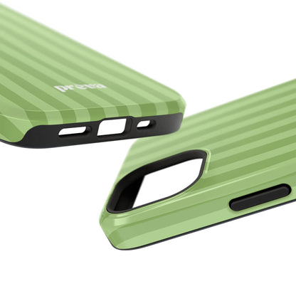Light Green Stripes Phone Case