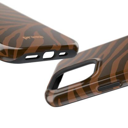 Brown Tiger Stripe Phone Case