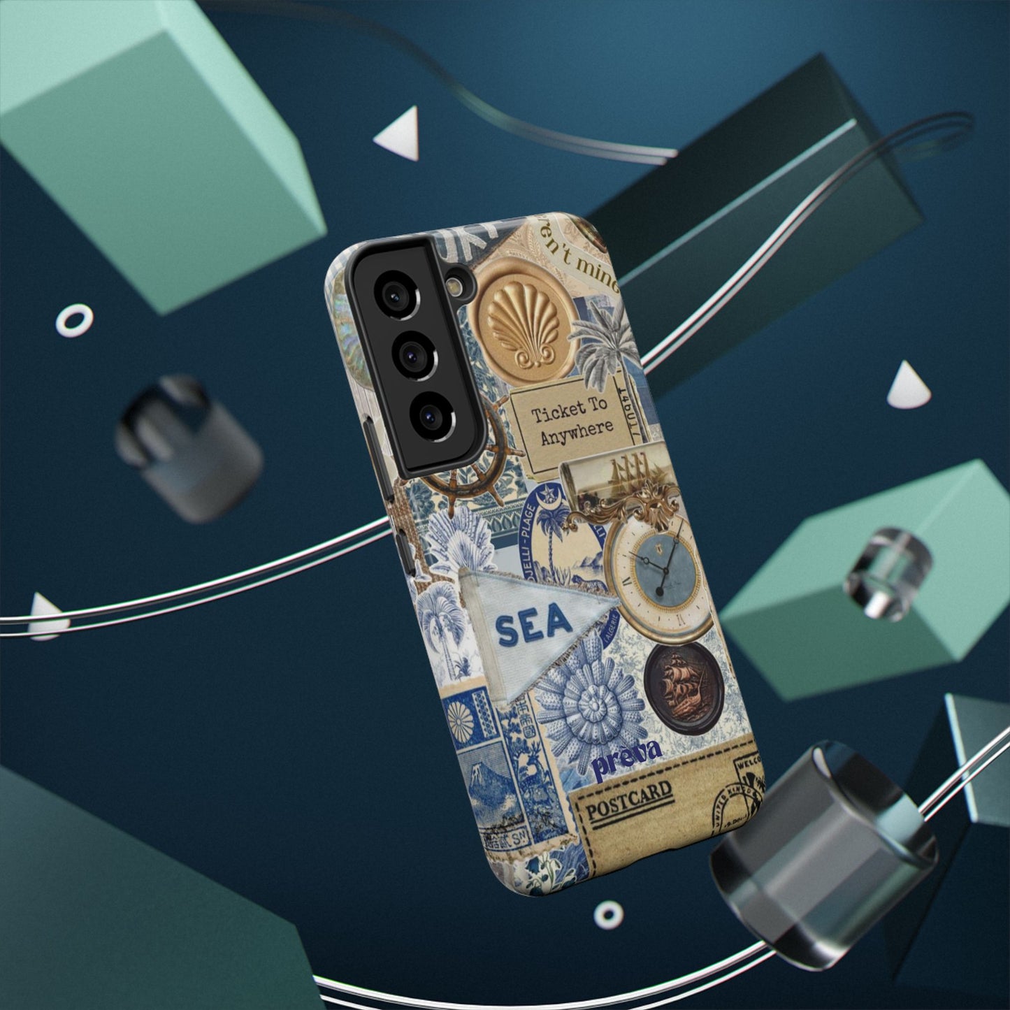 Neutral Travel Collage Phone Case