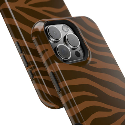 Brown Tiger Stripe Phone Case