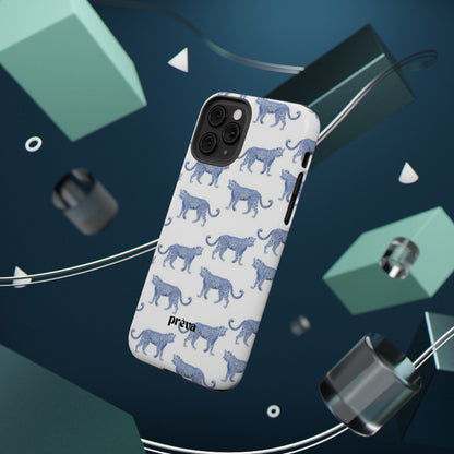 Blue Leopard Pattern Phone Case