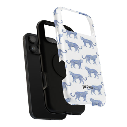 Blue Leopard Pattern Phone Case
