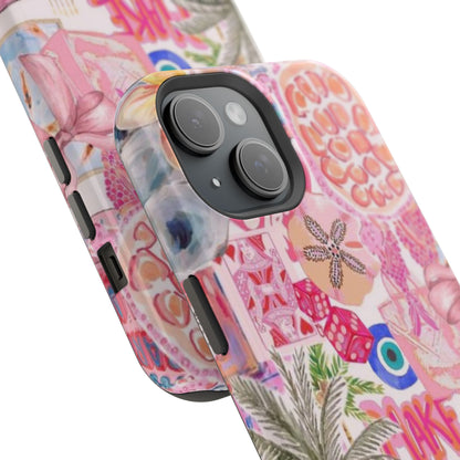 Pink Tropical Collage Phone Case