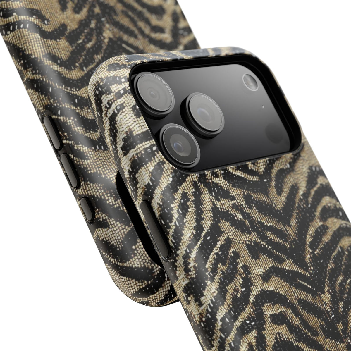 Phone Case — Impact‑Resistant Tiger Print Rug Texture