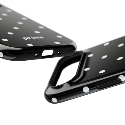 Black with White Polka Dots Phone Case