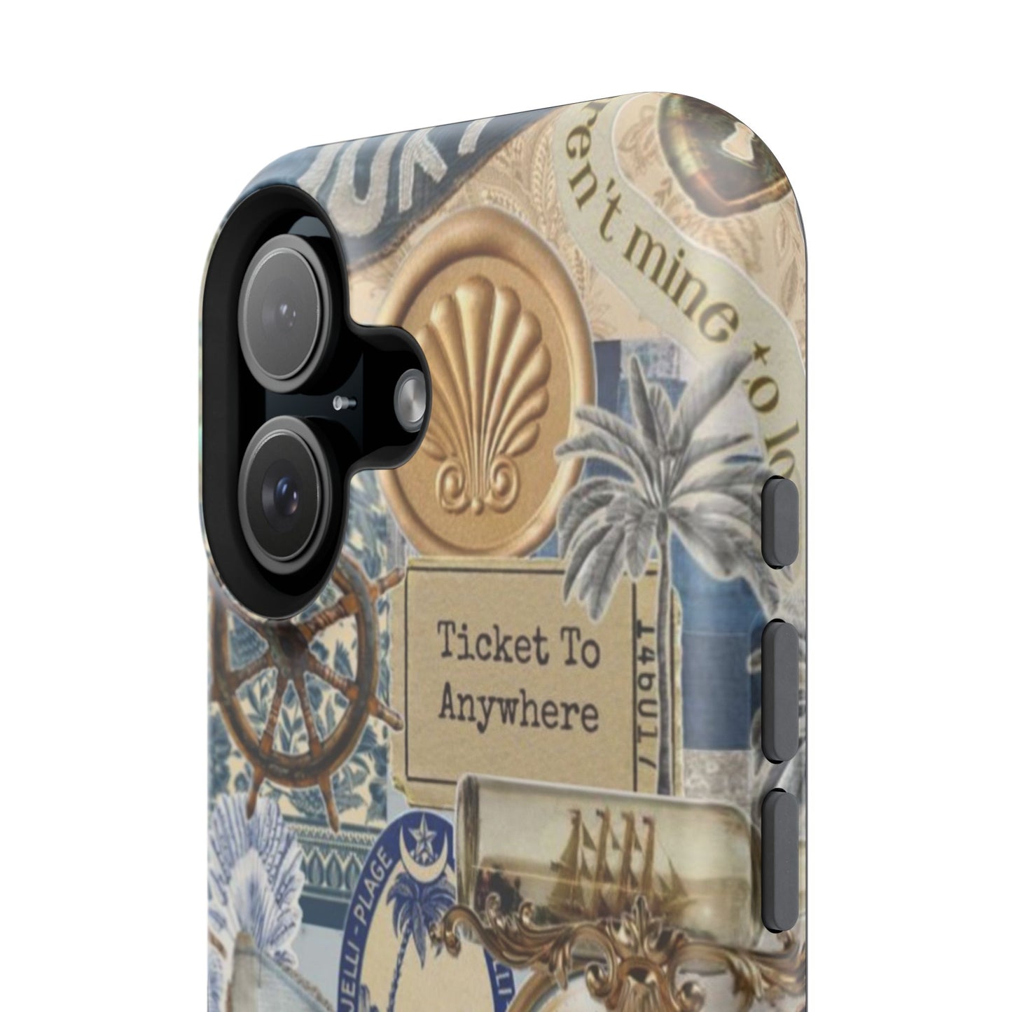 Neutral Travel Collage Phone Case