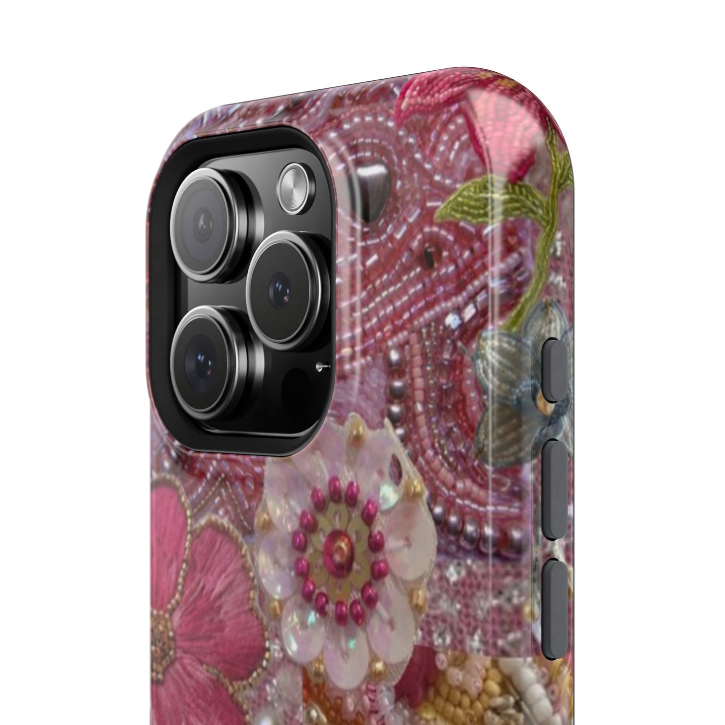 Floral Embroidery Phone Case