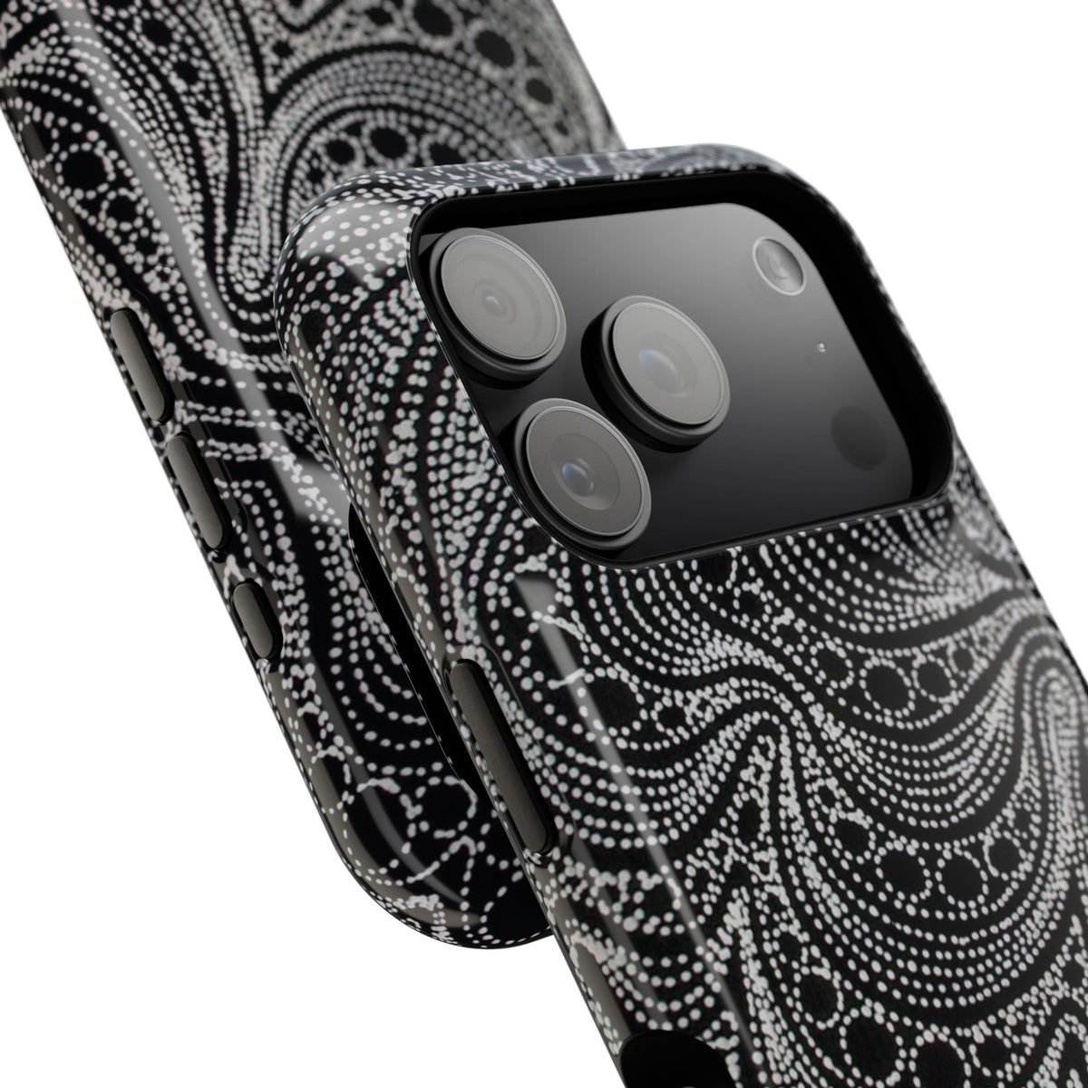 Abstract Midnight Lace Phone Case