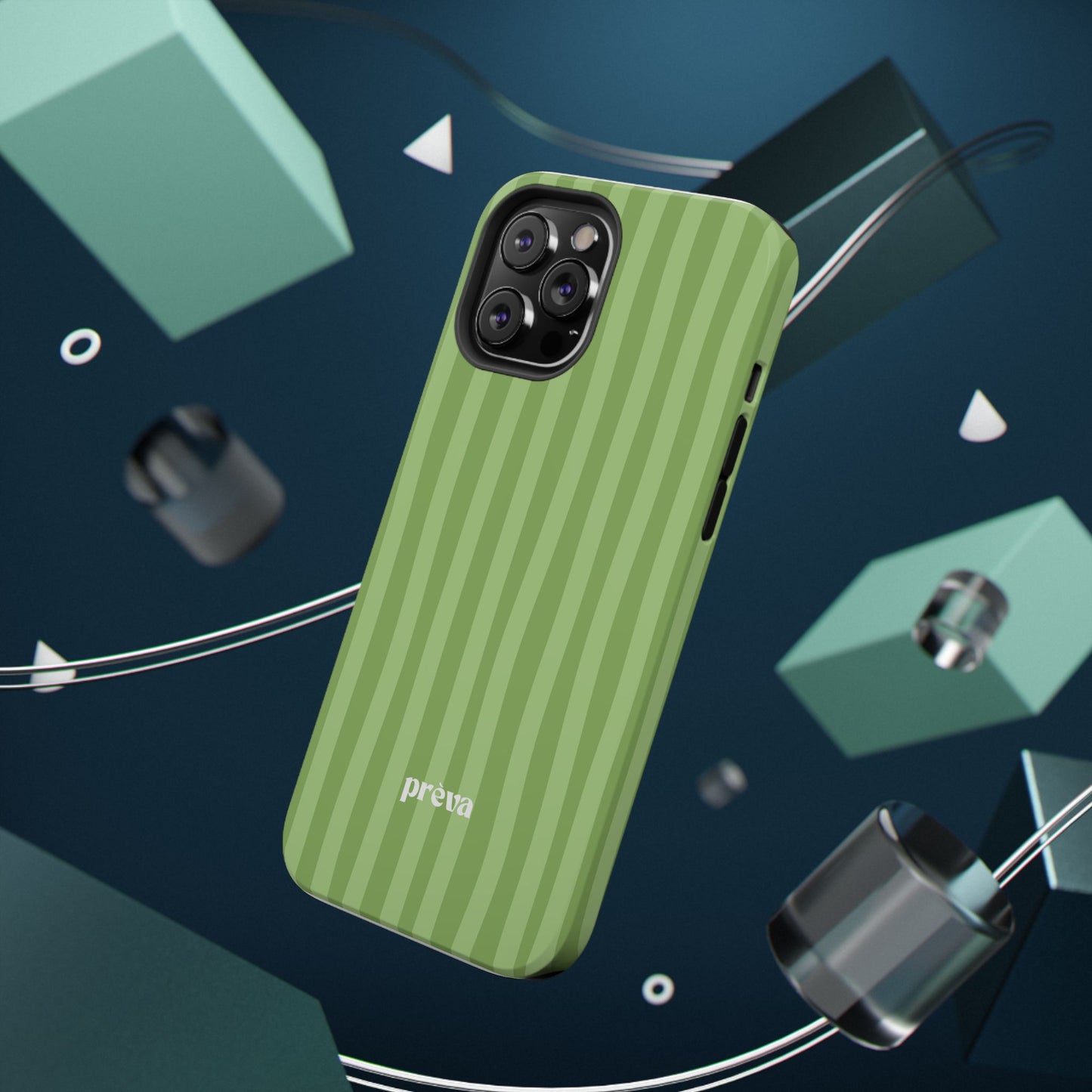 Light Green Stripes Phone Case
