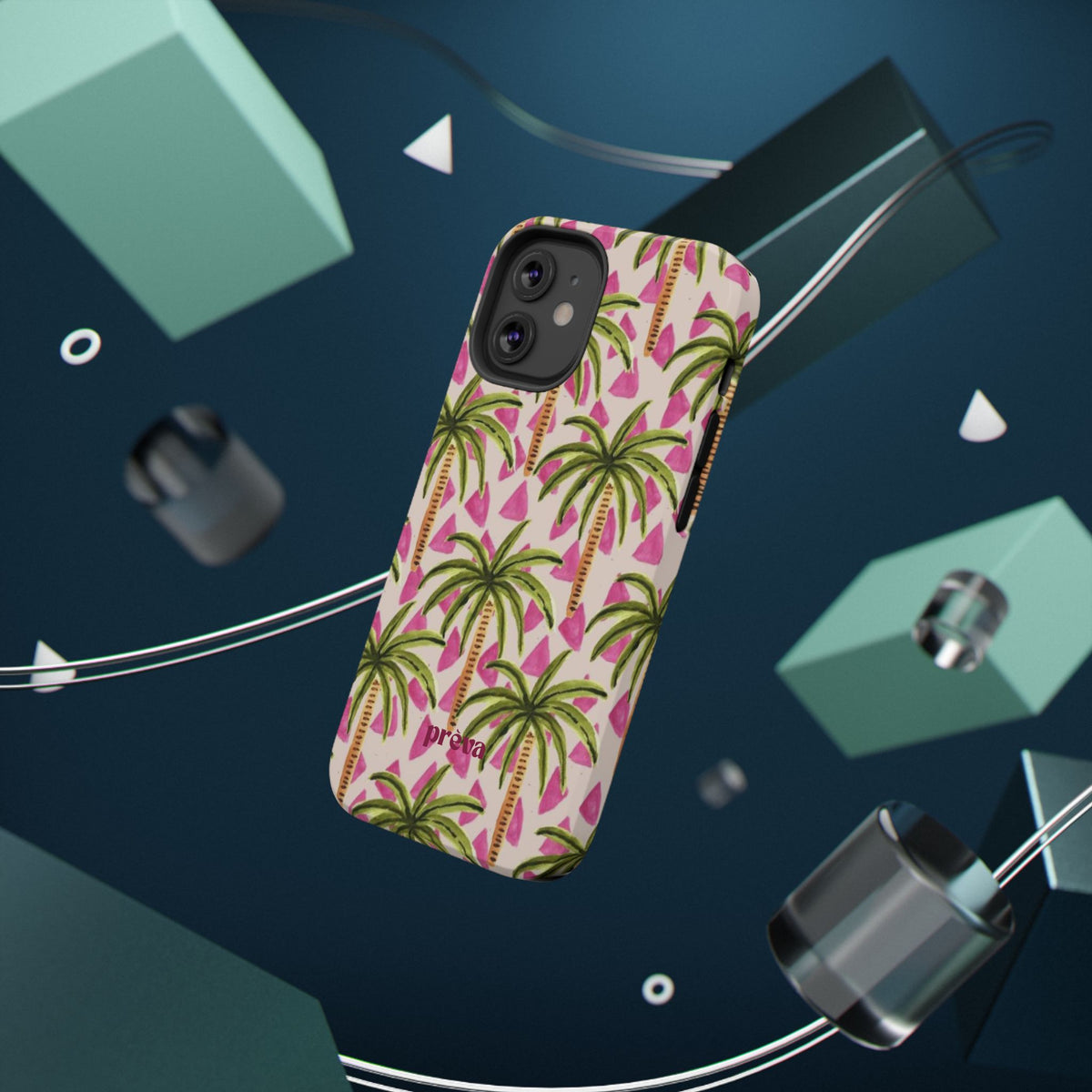 Phone Case — Pink Palm Tree Impact-Resistant Protector