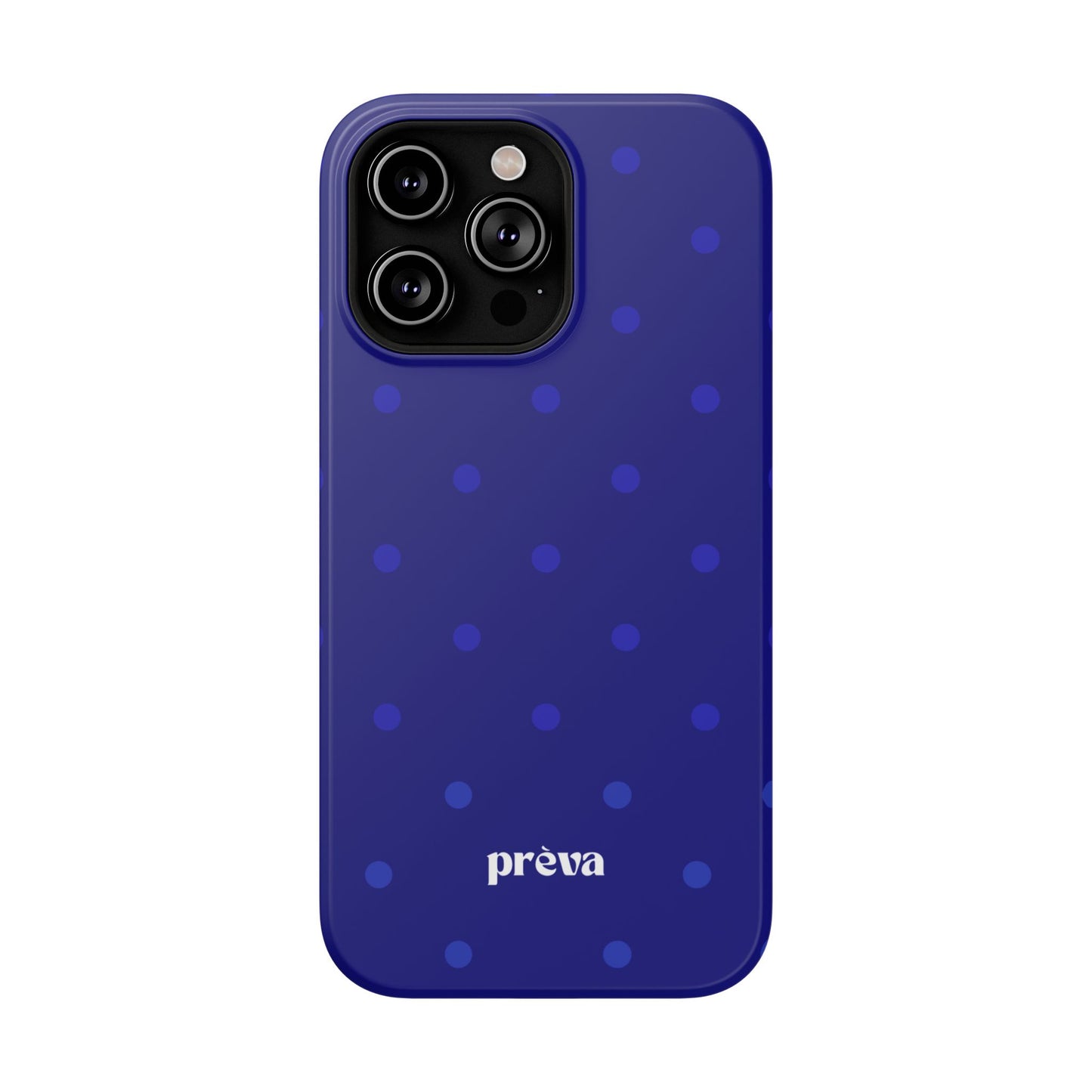 Dark Blue Polka Dots Phone Case