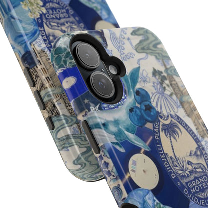 Blue Night Collage Phone Case