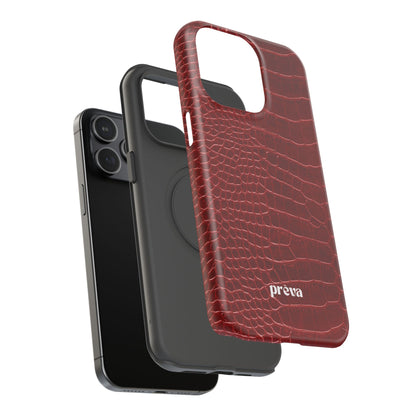 Red Croc Phone Case