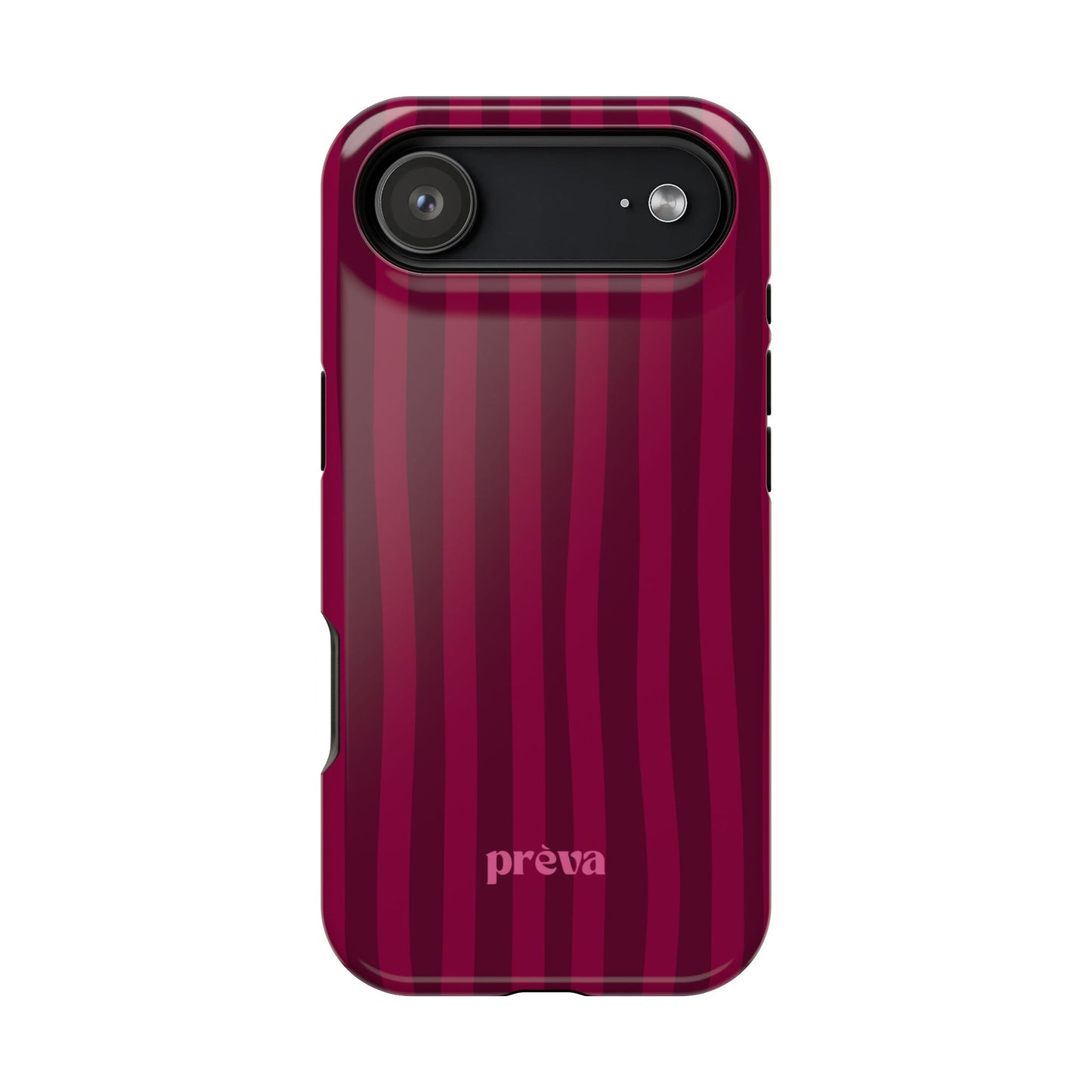 Burgandy Stripes x Ava Dudderar Phone Case