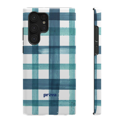 Teal Plaid Phone Case