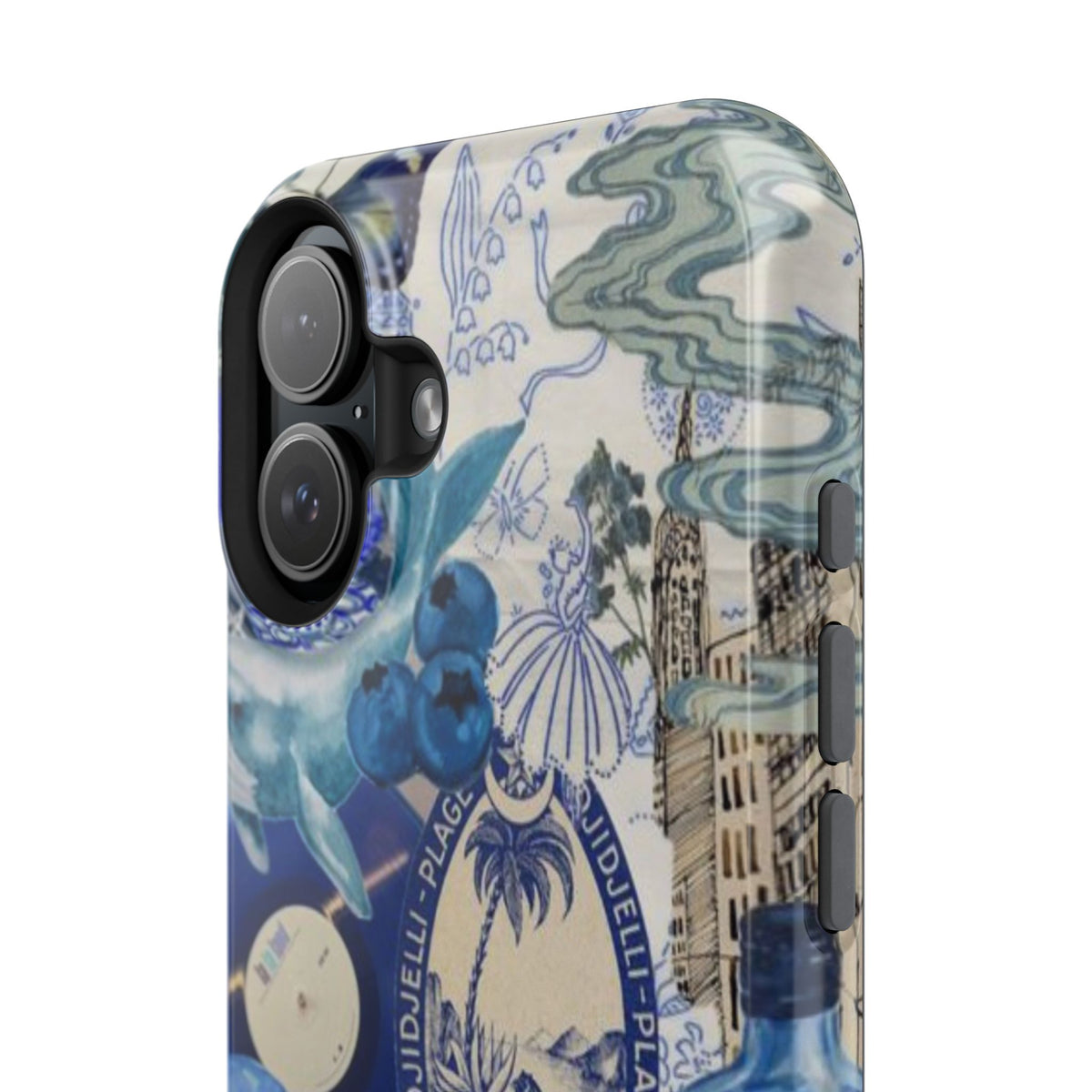 Blue Night Collage Phone Case