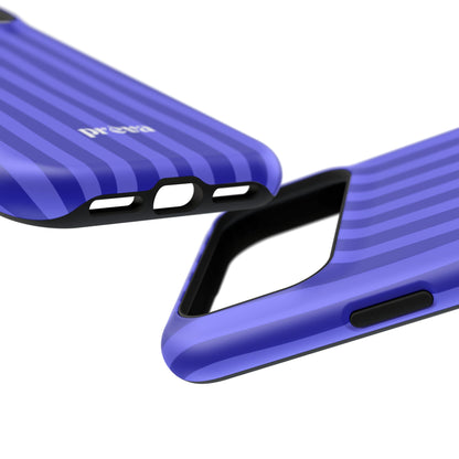 Neon Blue Stripes Phone Case