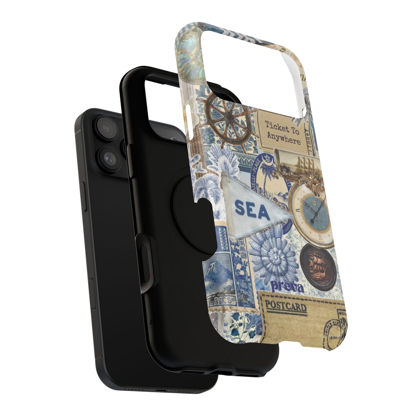 Neutral Travel Collage Phone Case