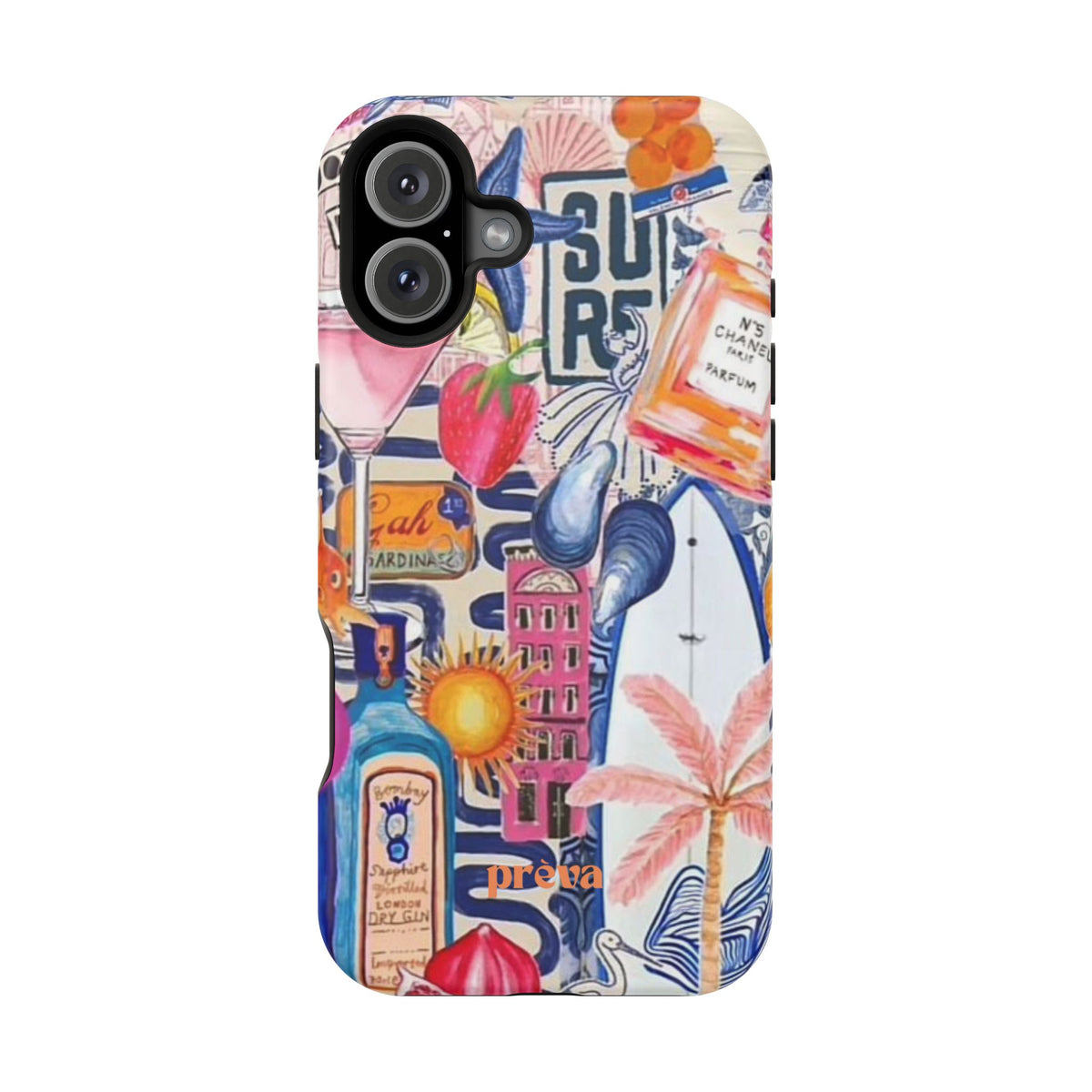 Tropical Beach Collage Phone Case