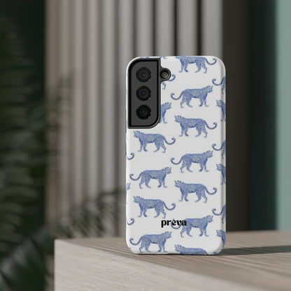 Blue Leopard Pattern Phone Case
