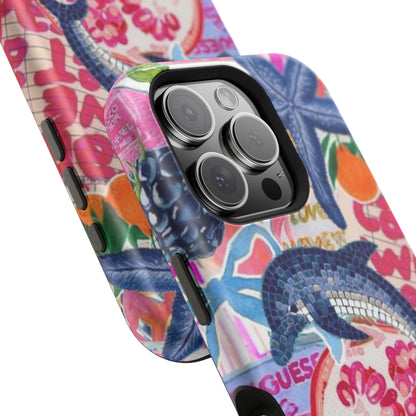 Dolphin Tropics Collage Phone Case