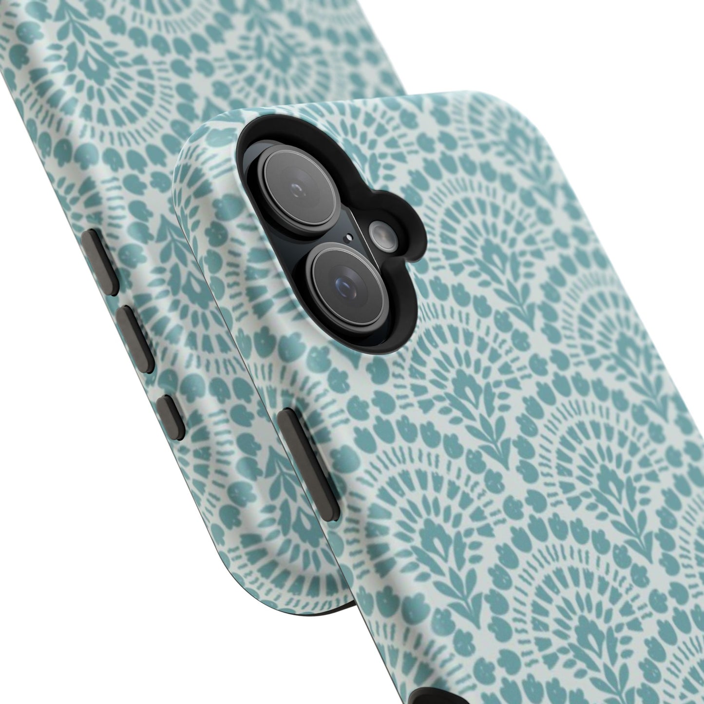 Aqua Lace Pattern Phone Case