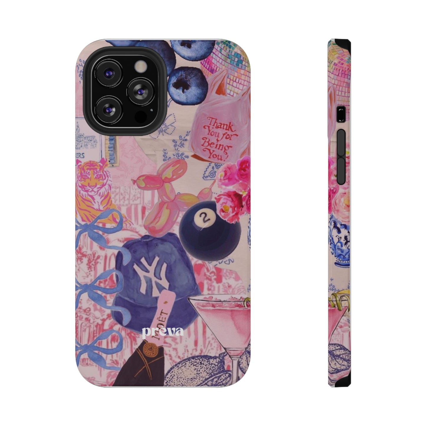 Retro 8 Ball Collage Phone Case