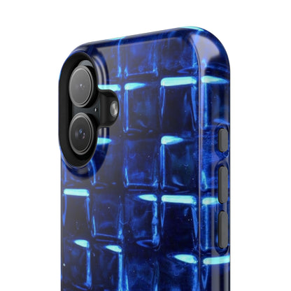 Blue Glass Tile Impact-Resistant Phone Case