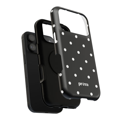 Black with White Polka Dots Phone Case
