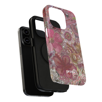 Floral Embroidery Phone Case