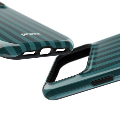 Dark Stripes Turquoise Phone Case