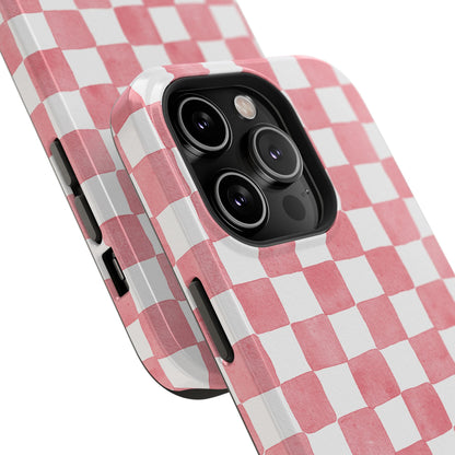 Pink Checkers Phone Case