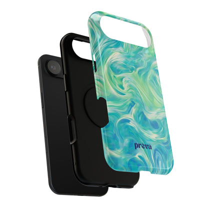 Teal & Green Swirl Phone Case