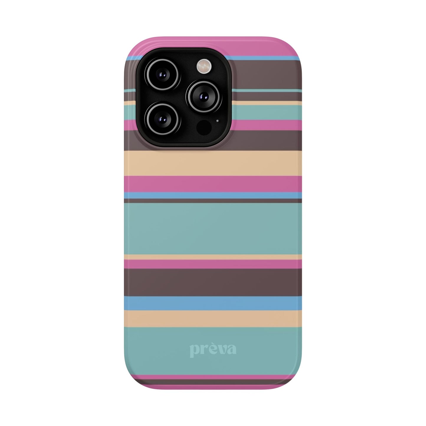 Cocoa Palm Stripes Phone Case