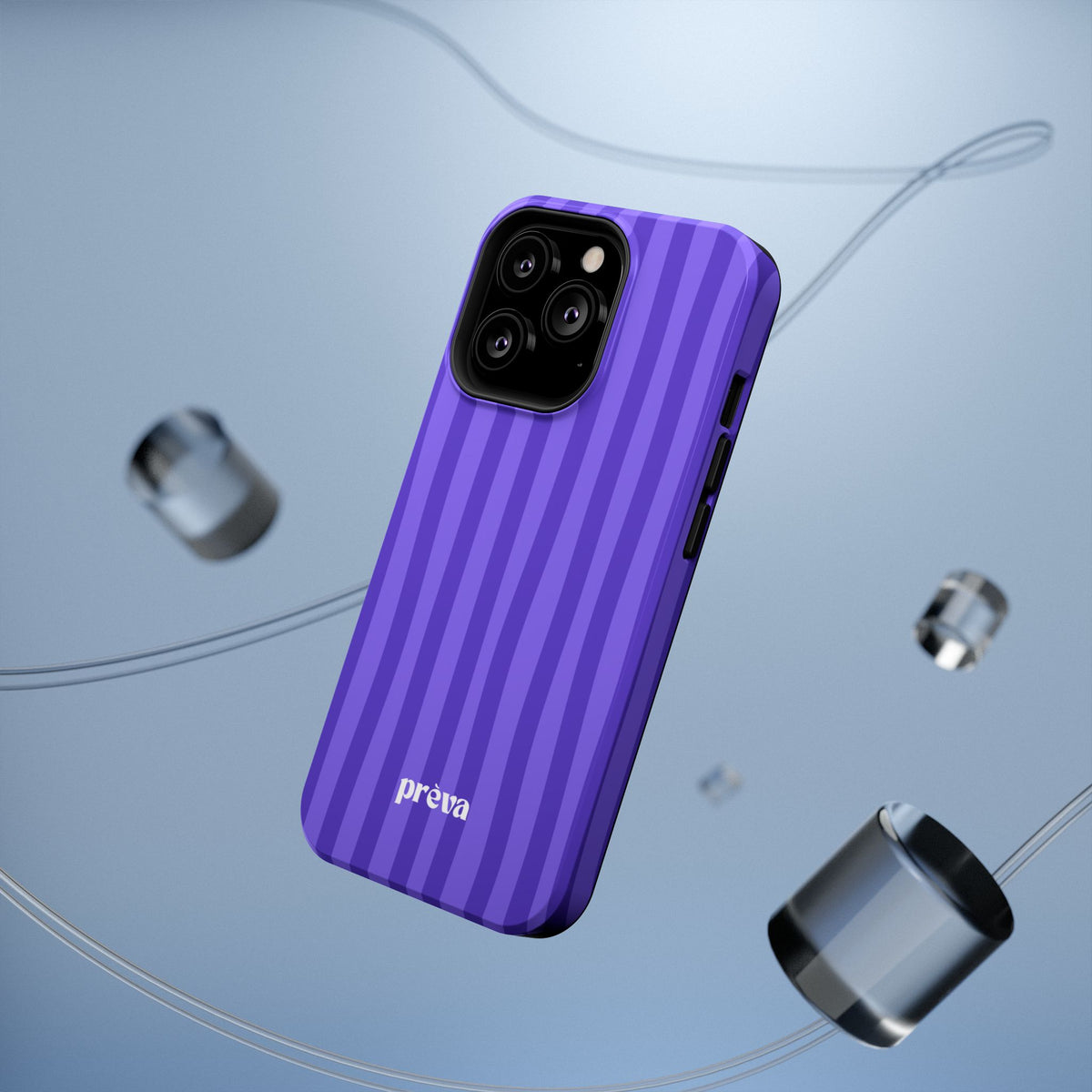 Dark Purple Stripes Phone Case